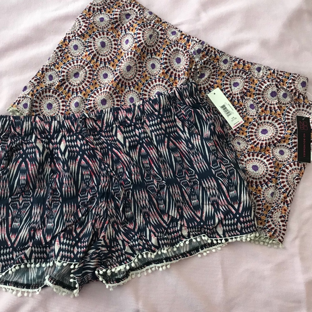 NWT 2 pairs of boho shorts